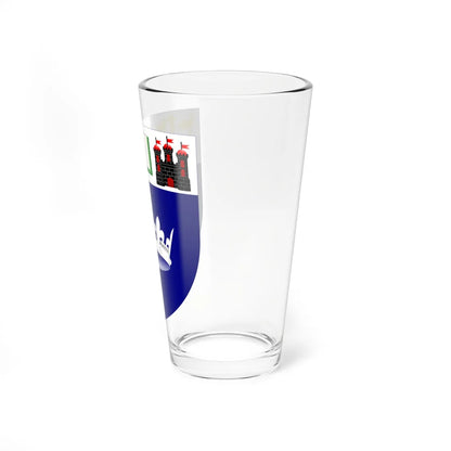 Queen Margaret University arms (Scotland) (Coat of Arms) Pint Glass 16oz - Go Mug Yourself