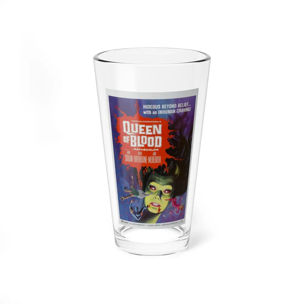 QUEEN OF BLOOD 1966 Movie Poster - Pint Glass 16oz-16oz-Go Mug Yourself