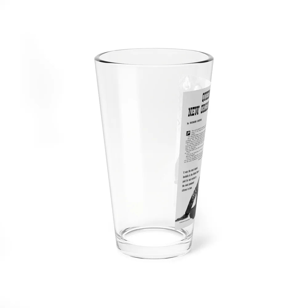 Queen of New Orleans' Vice (1), Stag magazine, October 1956 (Magazine Illustration) Pint Glass 16oz-Go Mug Yourself