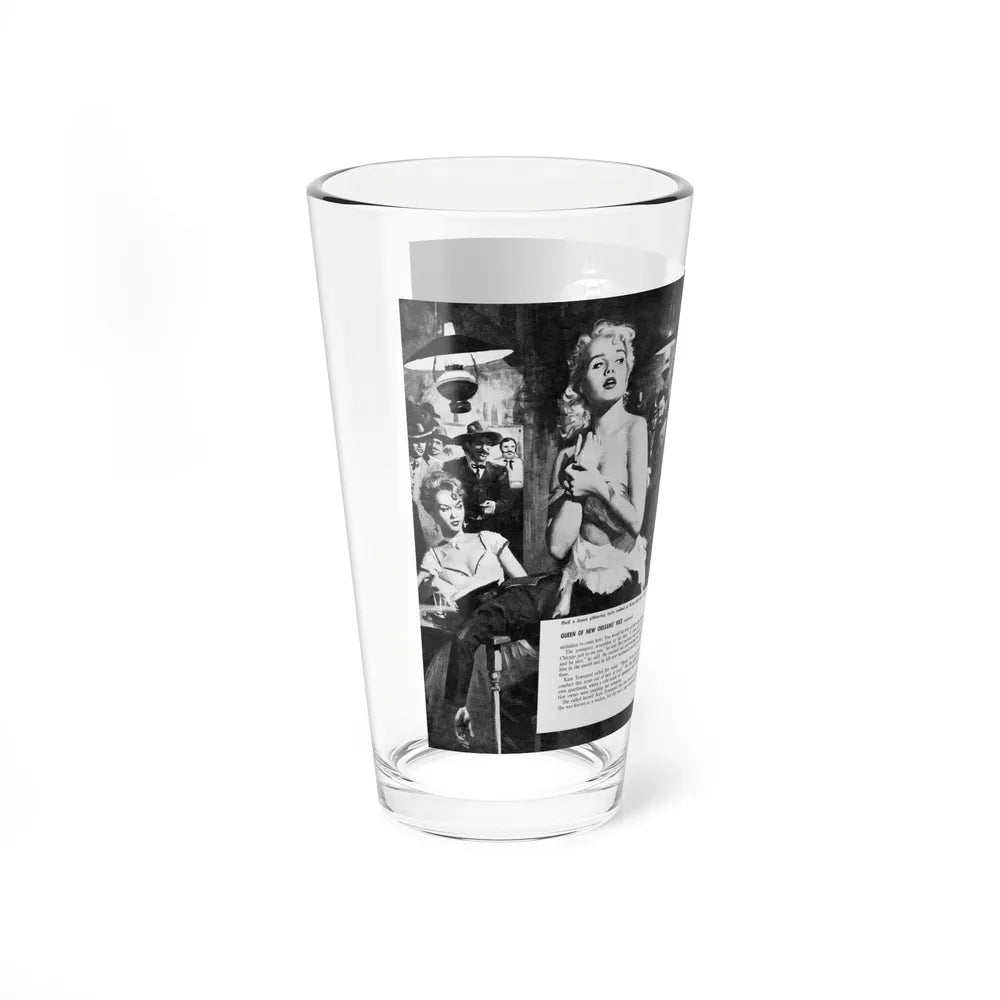 Queen of New Orleans' Vice (2), Stag magazine, October 1956 (Magazine Illustration) Pint Glass 16oz-Go Mug Yourself