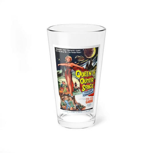 QUEEN OF OUTER SPACE 1958 Movie Poster - Pint Glass 16oz 16oz - Go Mug Yourself