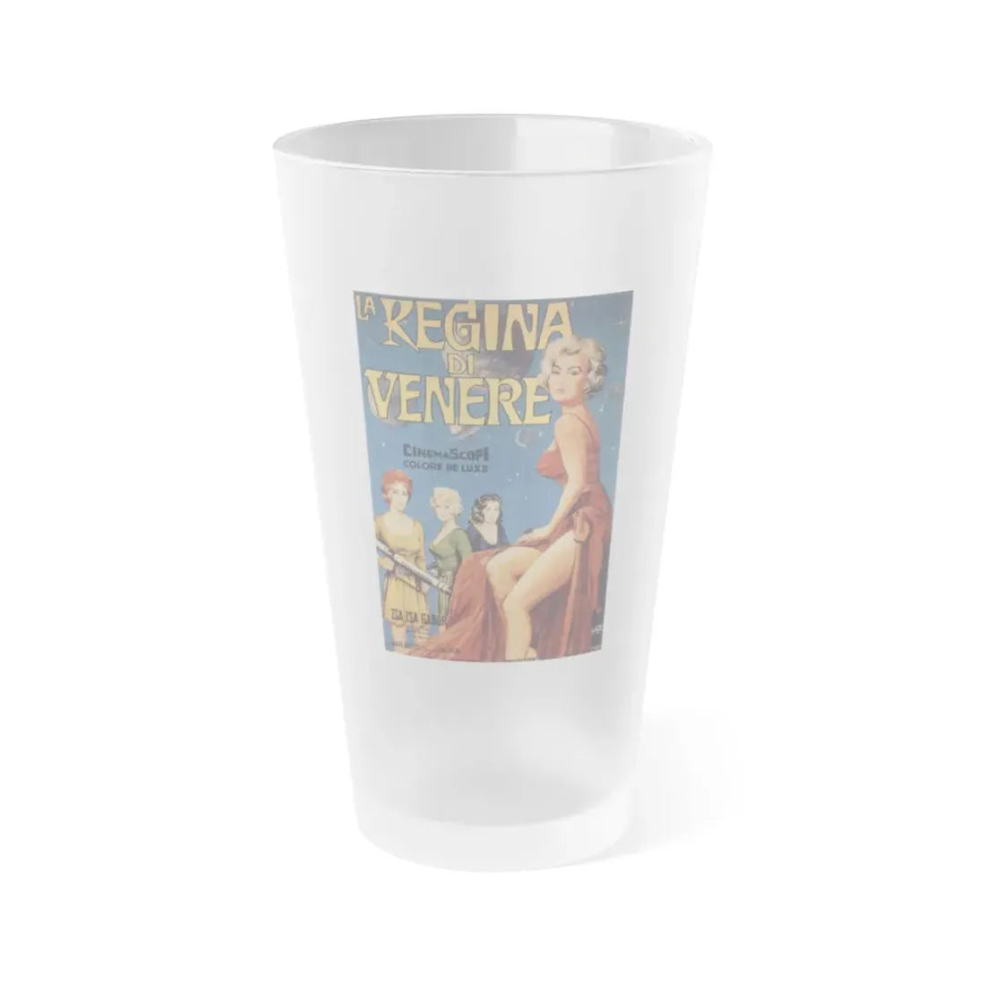 QUEEN OF OUTER SPACE (2) 1958 Movie Poster - Frosted Pint Glass 16oz Default Title - Go Mug Yourself