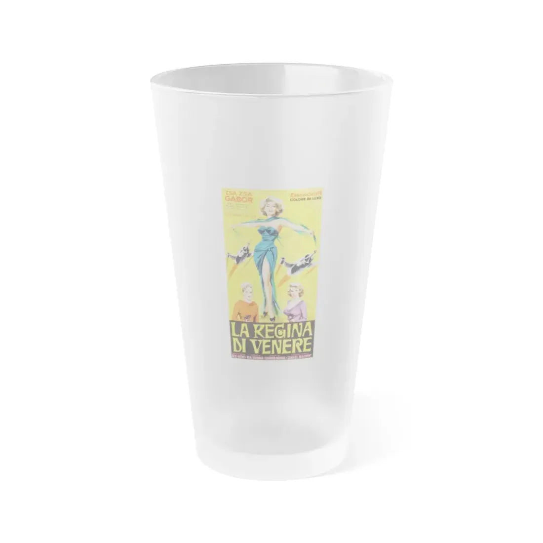 QUEEN OF OUTER SPACE (4) 1958 Movie Poster - Frosted Pint Glass 16oz Default Title - Go Mug Yourself