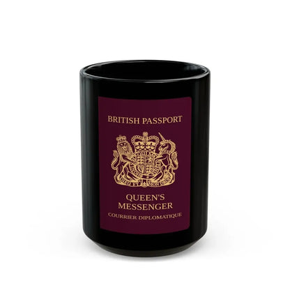 Queen's Messenger Passport - Black Coffee Mug 15oz - Go Mug Yourself