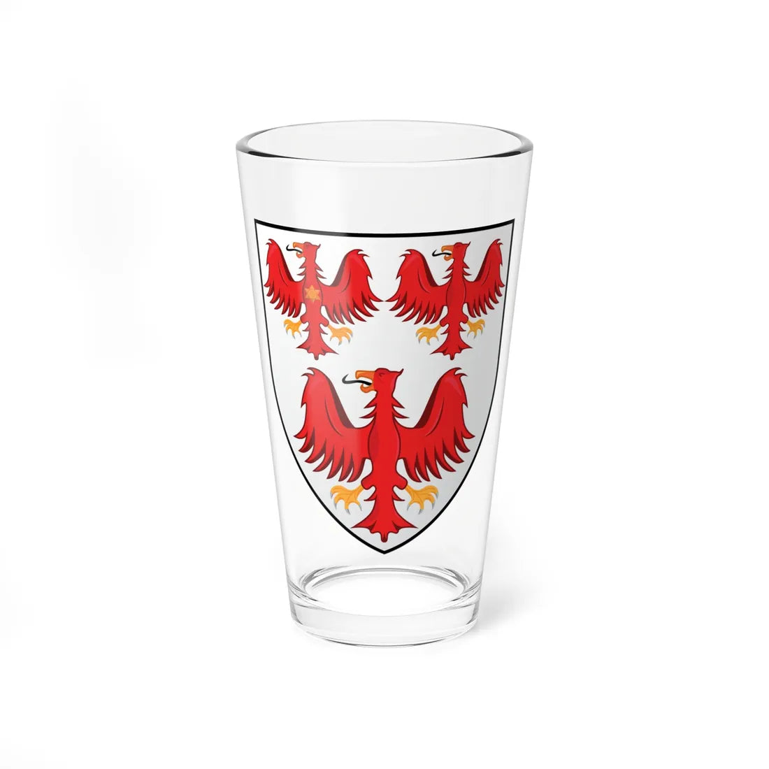 Queens College Oxford Coat Of Arms (England) (Coat of Arms) Pint Glass 16oz 16oz - Go Mug Yourself