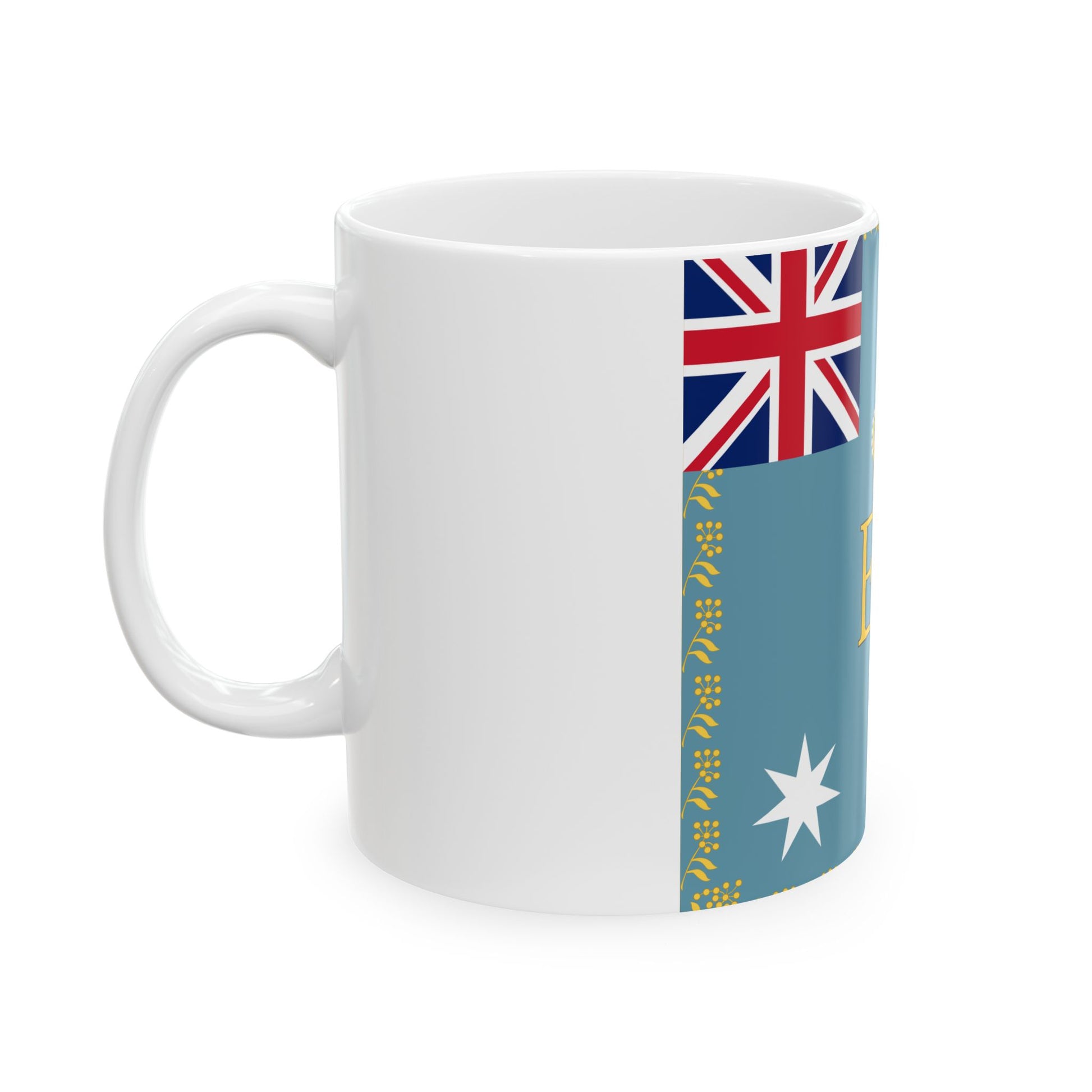 Queens Colour for Royal Australian Air Force (Australia) White Coffee Mug-Go Mug Yourself