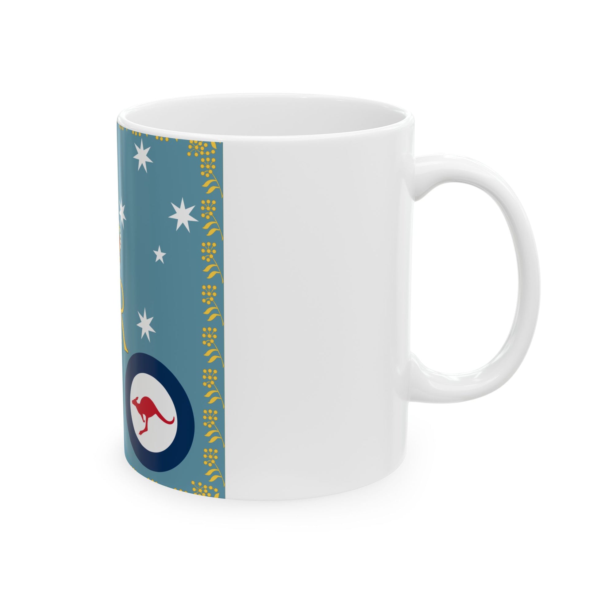 Queens Colour for Royal Australian Air Force (Australia) White Coffee Mug-Go Mug Yourself