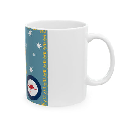 Queens Colour for Royal Australian Air Force (Australia) White Coffee Mug-Go Mug Yourself