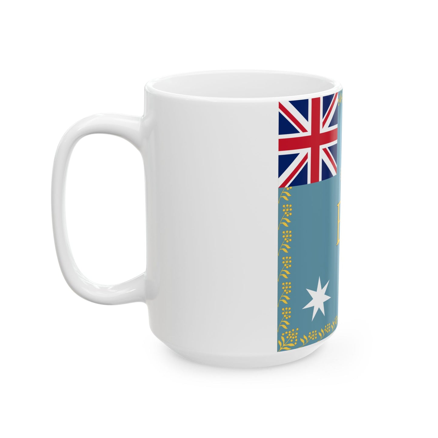 Queens Colour for Royal Australian Air Force (Australia) White Coffee Mug-Go Mug Yourself