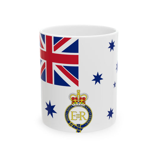 Queens Colour for the Royal Australian Navy (Australia) White Coffee Mug-11oz-Go Mug Yourself