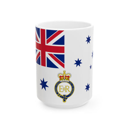 Queens Colour for the Royal Australian Navy (Australia) White Coffee Mug-15oz-Go Mug Yourself