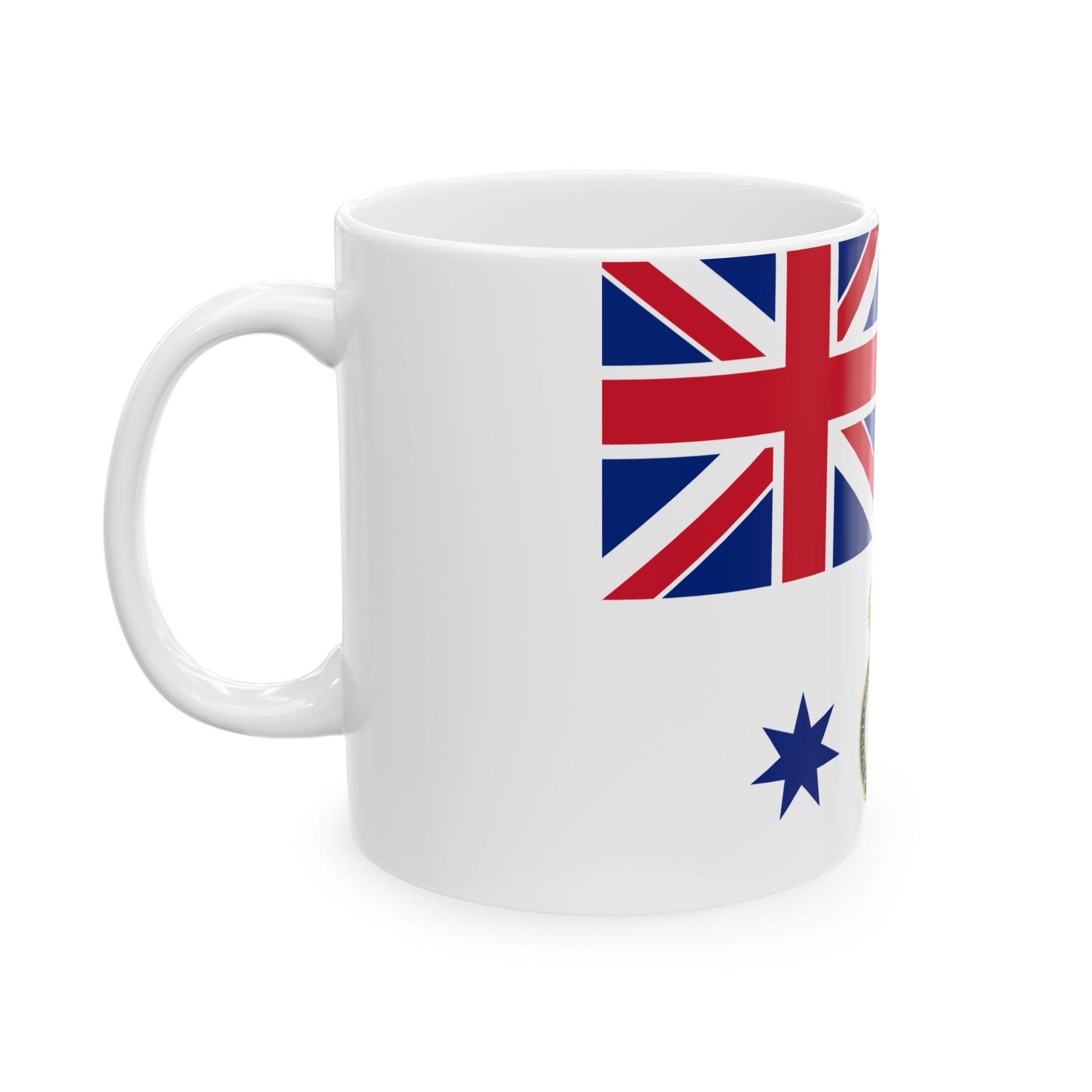 Queens Colour for the Royal Australian Navy (Australia) White Coffee Mug-Go Mug Yourself
