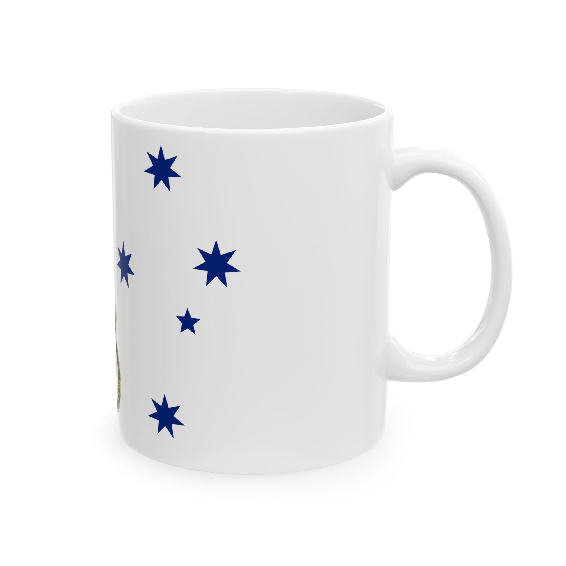 Queens Colour for the Royal Australian Navy (Australia) White Coffee Mug-Go Mug Yourself