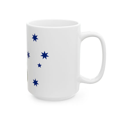 Queens Colour for the Royal Australian Navy (Australia) White Coffee Mug-Go Mug Yourself