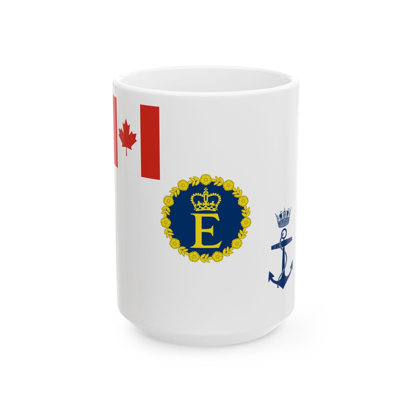 Queens Colour for the Royal Canadian Navy (Canada) White Coffee Mug-15oz-Go Mug Yourself