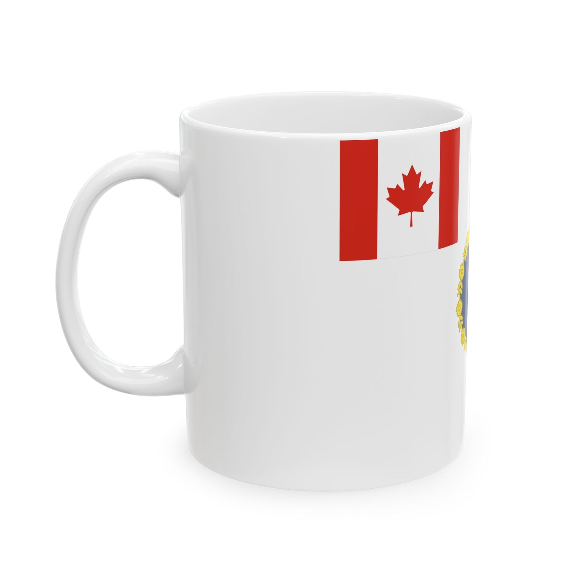 Queens Colour for the Royal Canadian Navy (Canada) White Coffee Mug-Go Mug Yourself