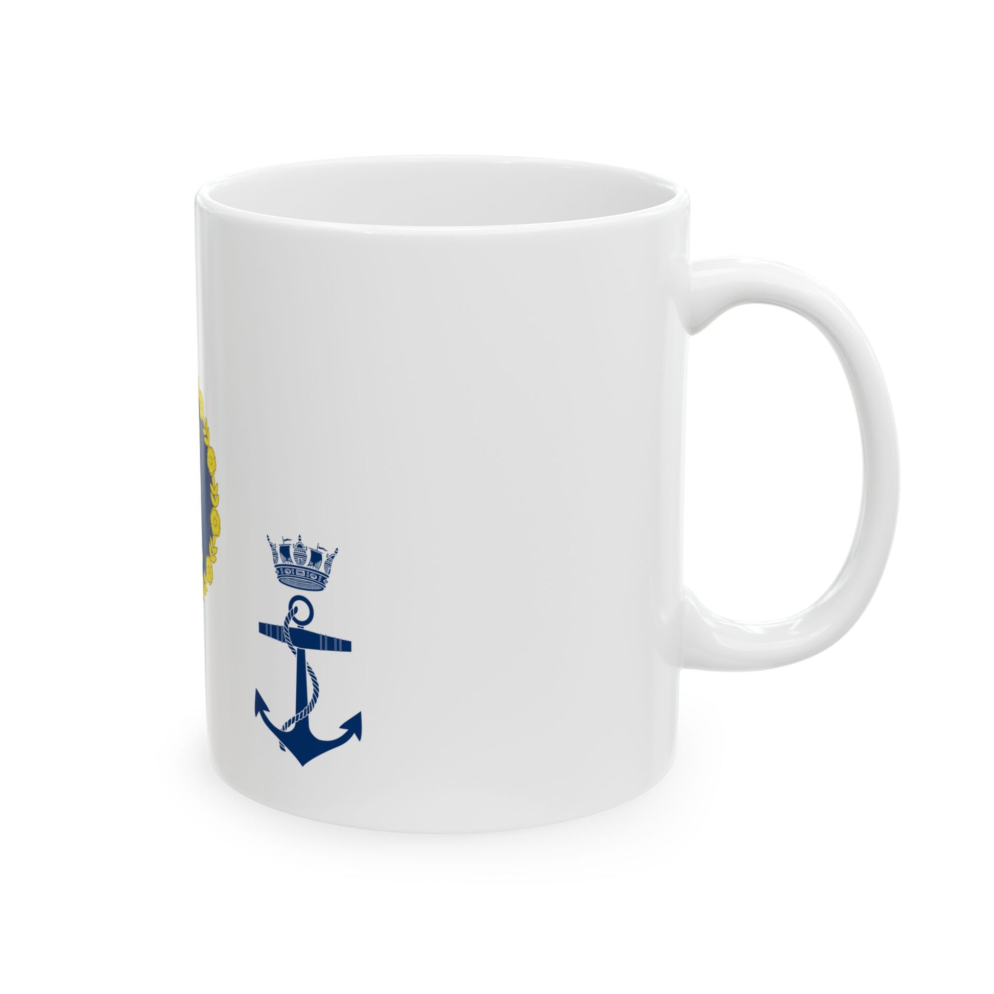 Queens Colour for the Royal Canadian Navy (Canada) White Coffee Mug-Go Mug Yourself