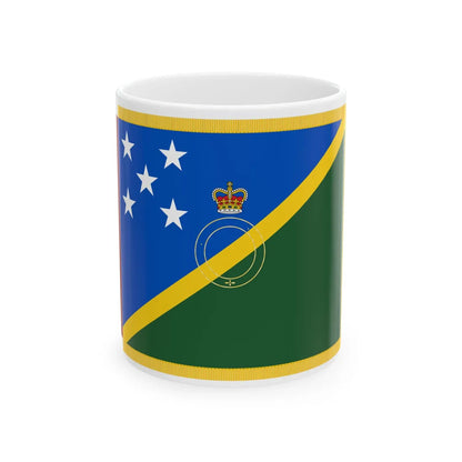 Queens Colour of the Solomon Islands (Solomon Islands) White Coffee Mug 11oz - Go Mug Yourself
