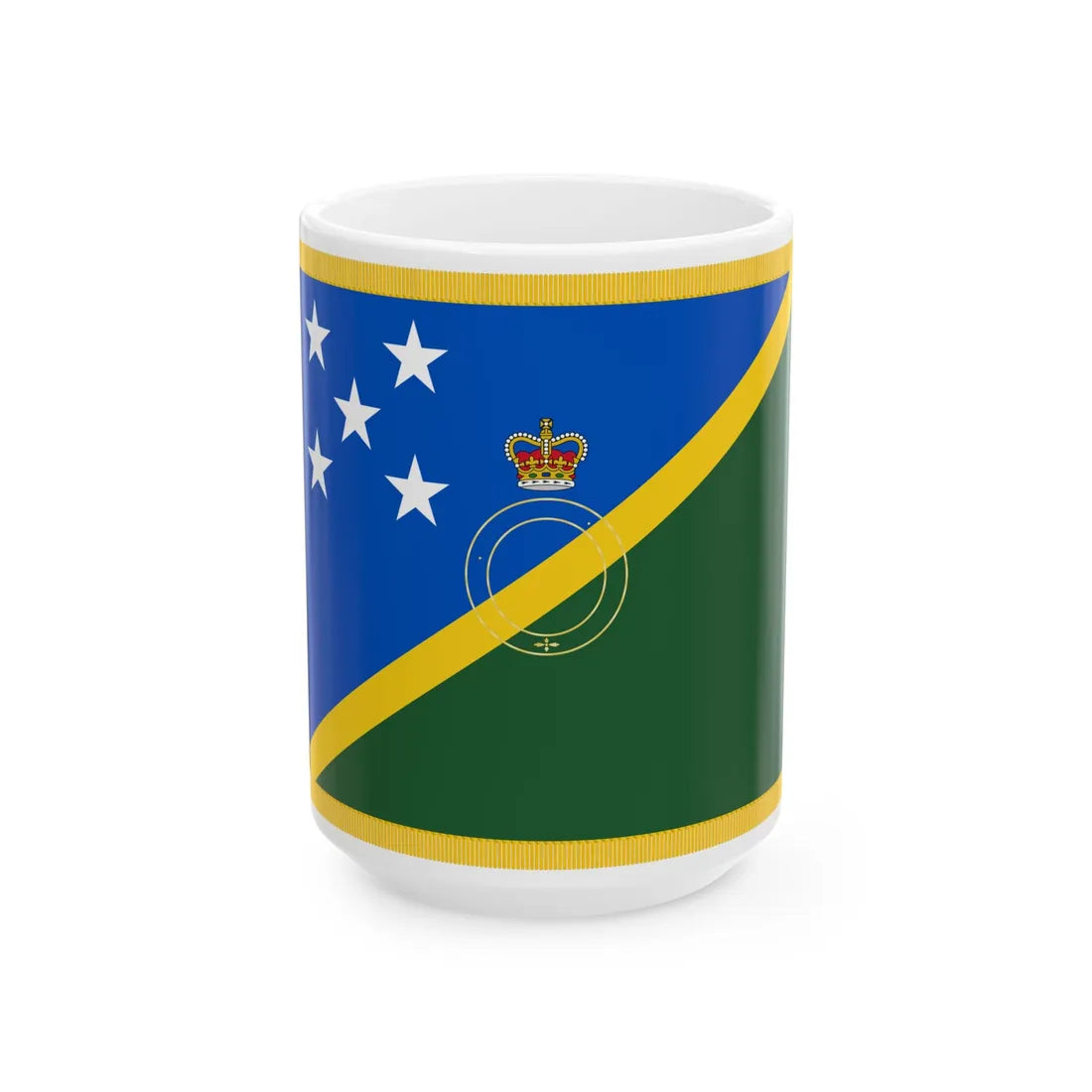 Queens Colour of the Solomon Islands (Solomon Islands) White Coffee Mug 15oz - Go Mug Yourself
