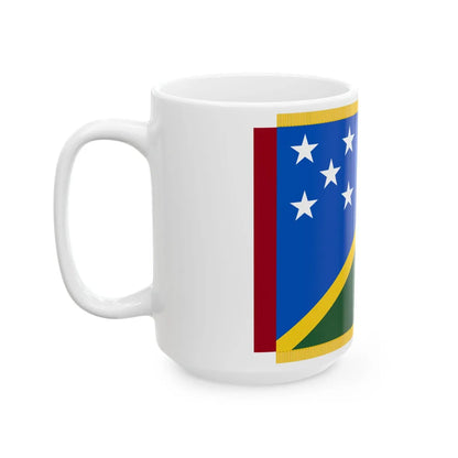 Queens Colour of the Solomon Islands (Solomon Islands) White Coffee Mug - Go Mug Yourself