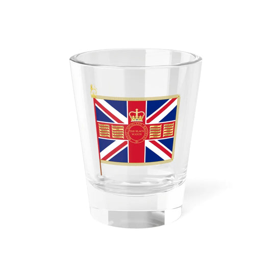 Queens Colours of the 1st Battalion Black Watch Shot Glass 1.5oz 1.5oz - Go Mug Yourself