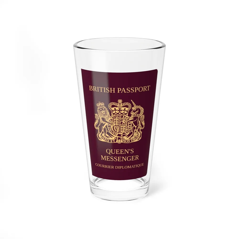 Queen's Messenger Passport - Pint Glass 16oz-16oz-Go Mug Yourself