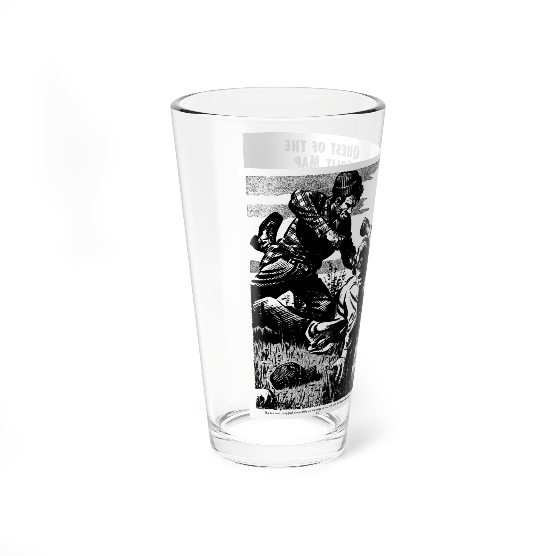 Quest of the Split Map, Mammoth Adventure, November 1946 (Magazine Illustration) Pint Glass 16oz-Go Mug Yourself