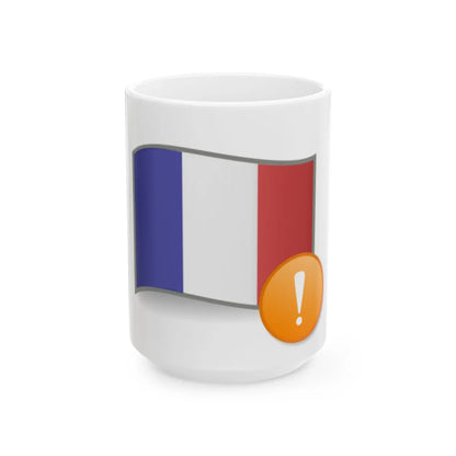 Question mark french (France) White Coffee Mug 15oz - Go Mug Yourself