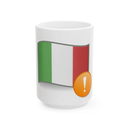 Question mark italian (Italy) White Coffee Mug 15oz - Go Mug Yourself