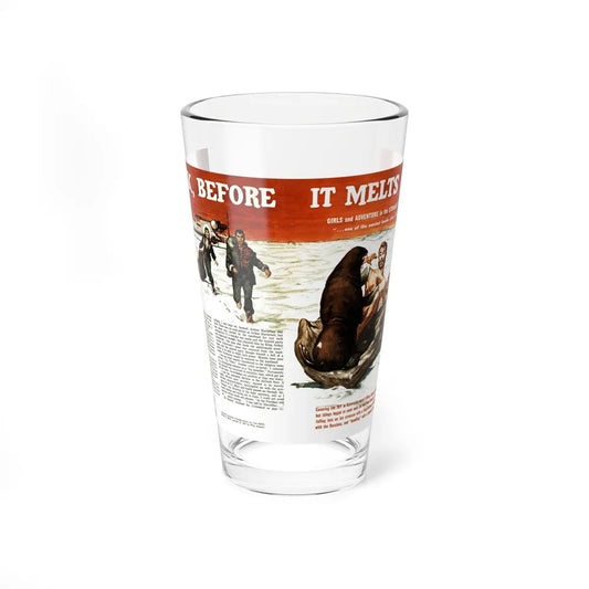 Quick, Before It Melts, Stag magazine, July, 1964 (Magazine Illustration) Pint Glass 16oz-16oz-Go Mug Yourself