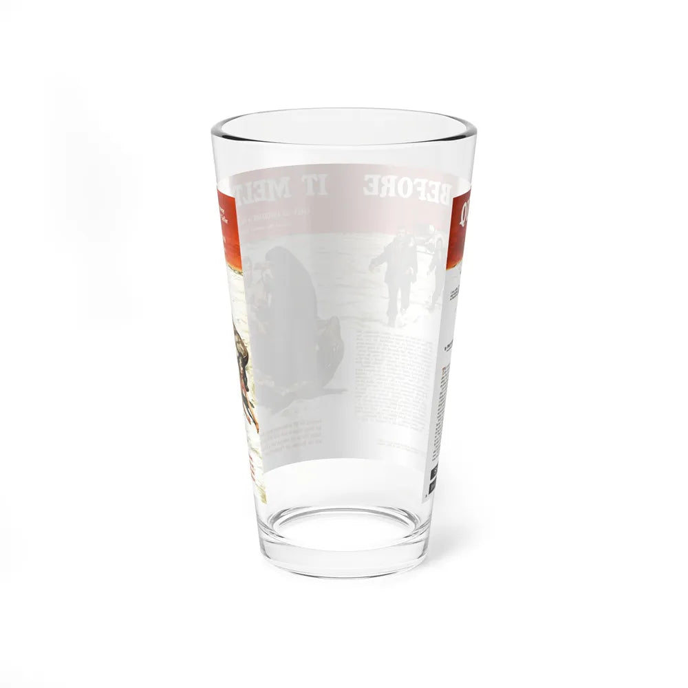 Quick, Before It Melts, Stag magazine, July, 1964 (Magazine Illustration) Pint Glass 16oz-Go Mug Yourself