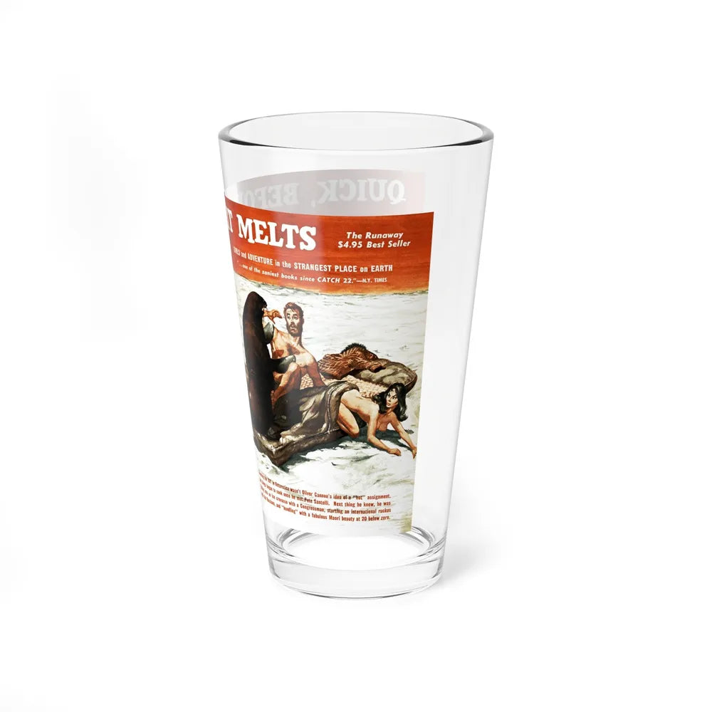 Quick, Before It Melts, Stag magazine, July, 1964 (Magazine Illustration) Pint Glass 16oz-Go Mug Yourself