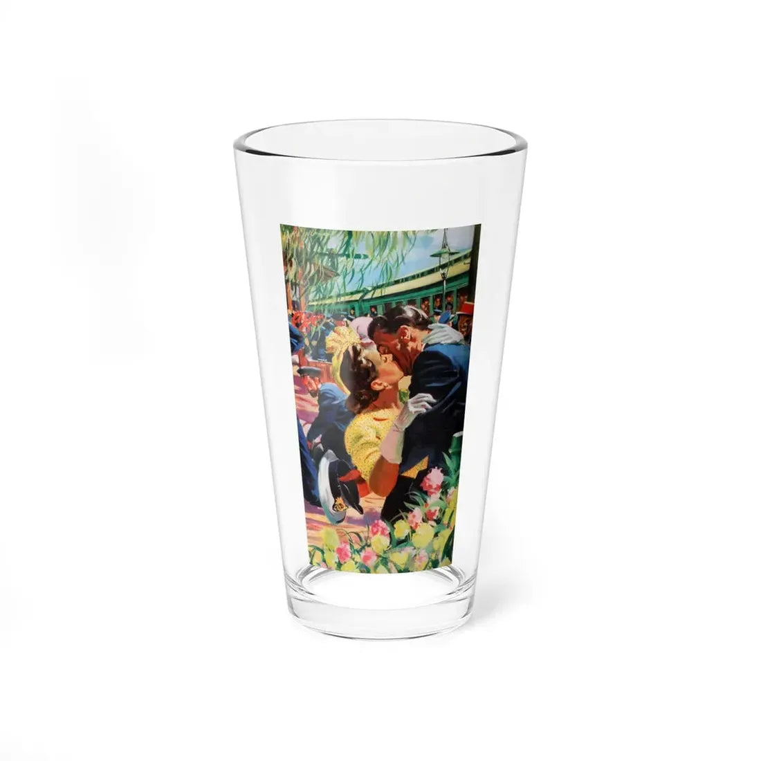 Quick! Here Comes My Wife, Collier's magazine, 1943 (Magazine Illustration) Pint Glass 16oz 16oz - Go Mug Yourself