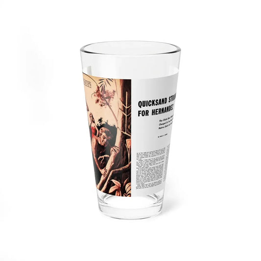 Quicksand Strangulation For Hernandez, Sir! magazine, July 1959 (Magazine Illustration) Pint Glass 16oz 16oz - Go Mug Yourself
