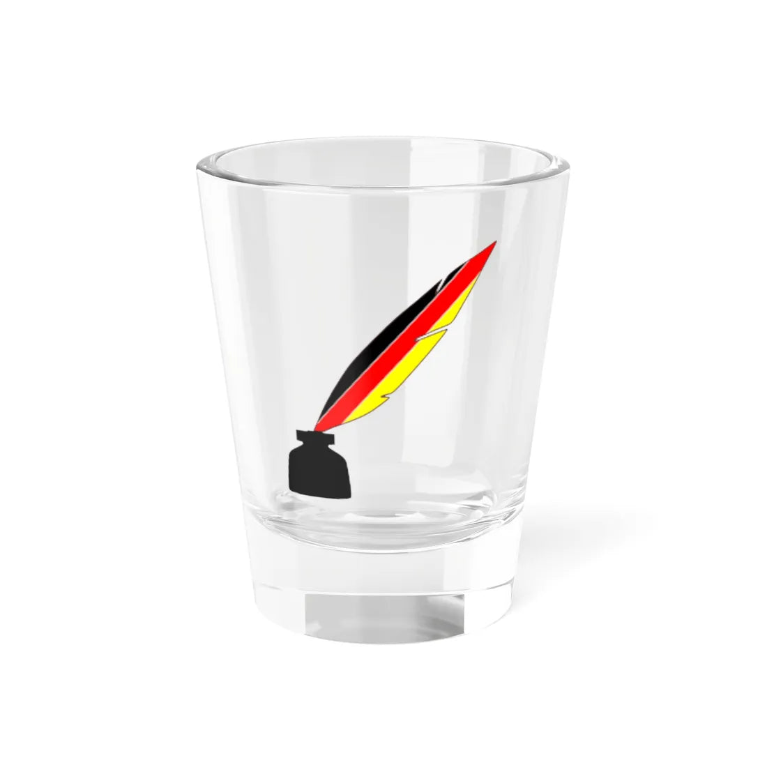 Quill and ink-DE (Germany) Shot Glass 1.5oz 1.5oz - Go Mug Yourself