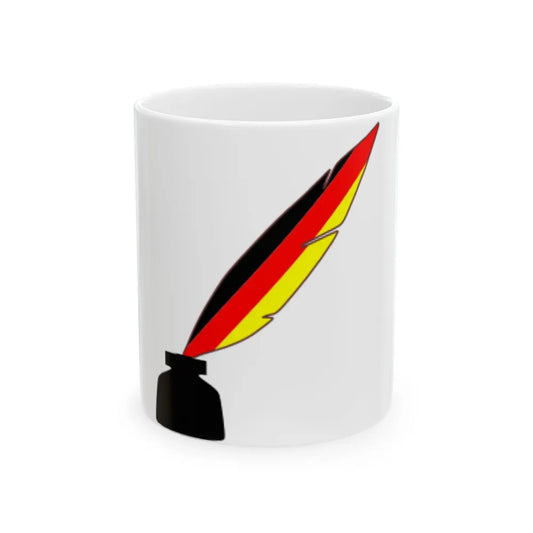 Quill and ink-DE (Germany) White Coffee Mug 11oz - Go Mug Yourself