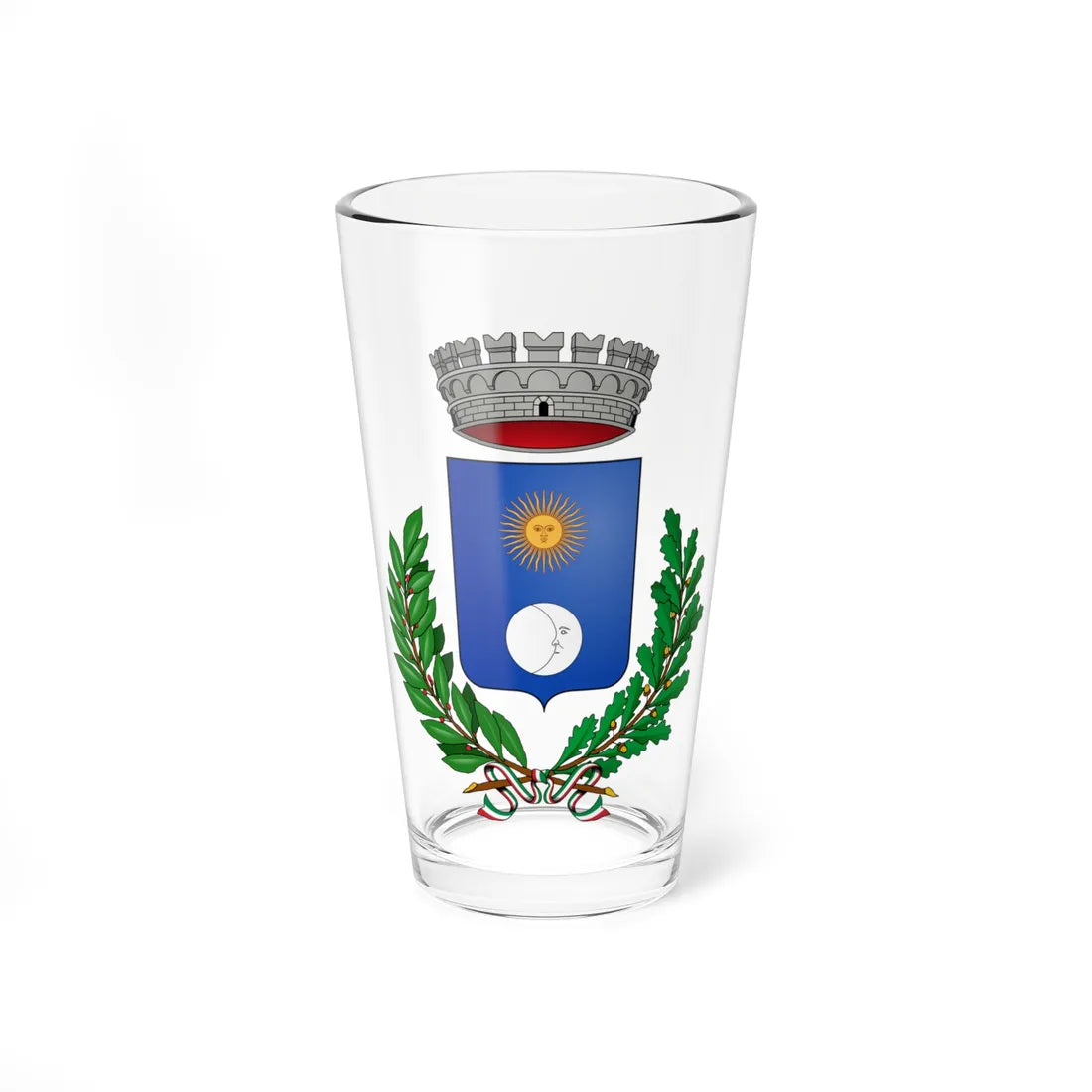 Quindici Italia-Stemma (Italy) (Coat of Arms) Pint Glass 16oz 16oz - Go Mug Yourself