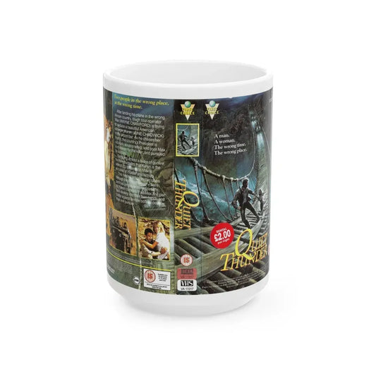 QUIT THUNDER (VHS COVER) - White Coffee Mug 15oz - Go Mug Yourself