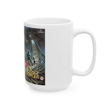 QUIT THUNDER (VHS COVER) - White Coffee Mug - Go Mug Yourself