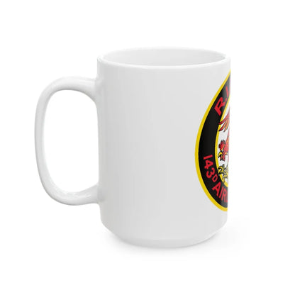 R.I.A.N.G. 143rd Airlift Sq (U.S. Air Force) White Coffee Mug-Go Mug Yourself