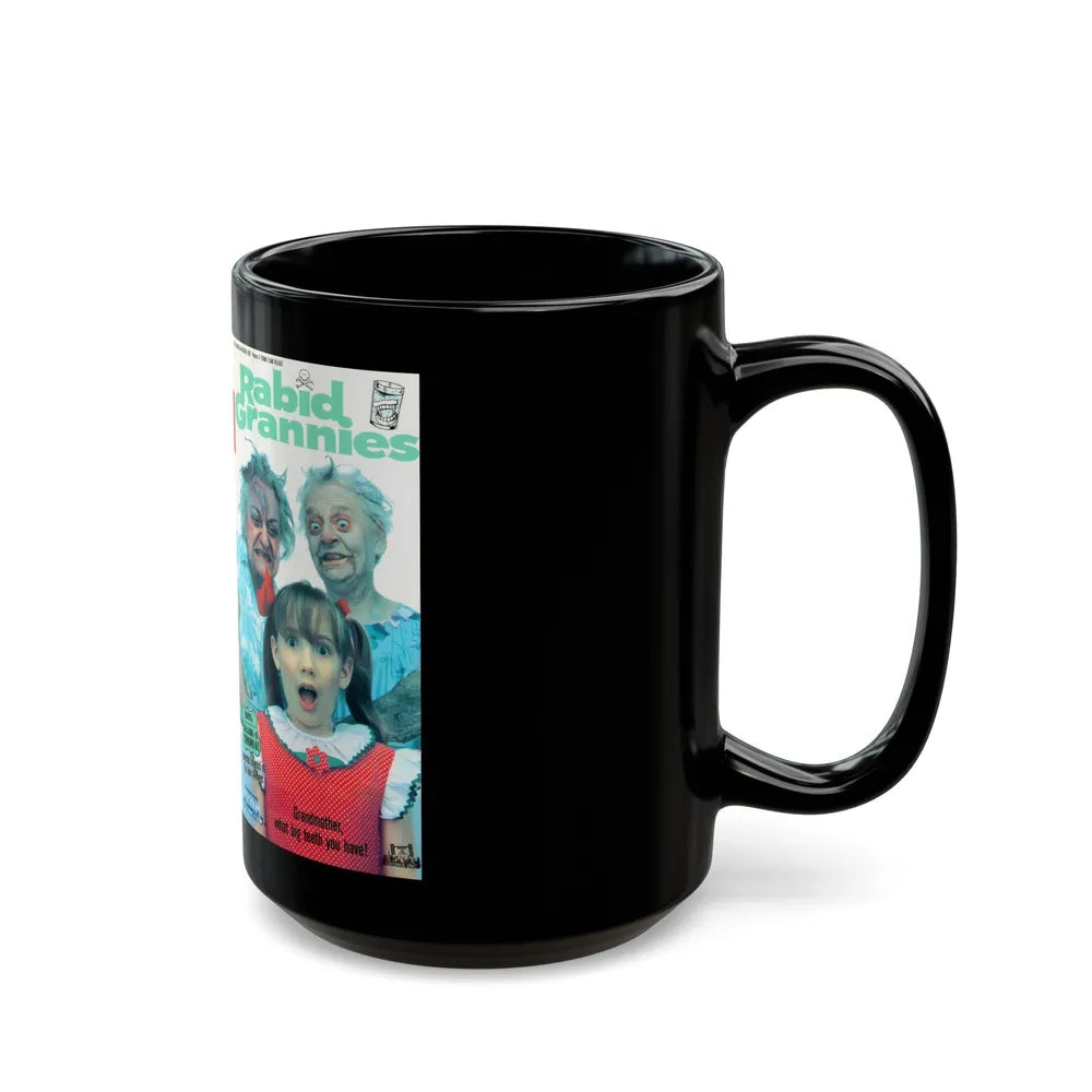 RABID GRANNIES GRADE A TROMA (VHS COVER) - Black Coffee Mug-Go Mug Yourself