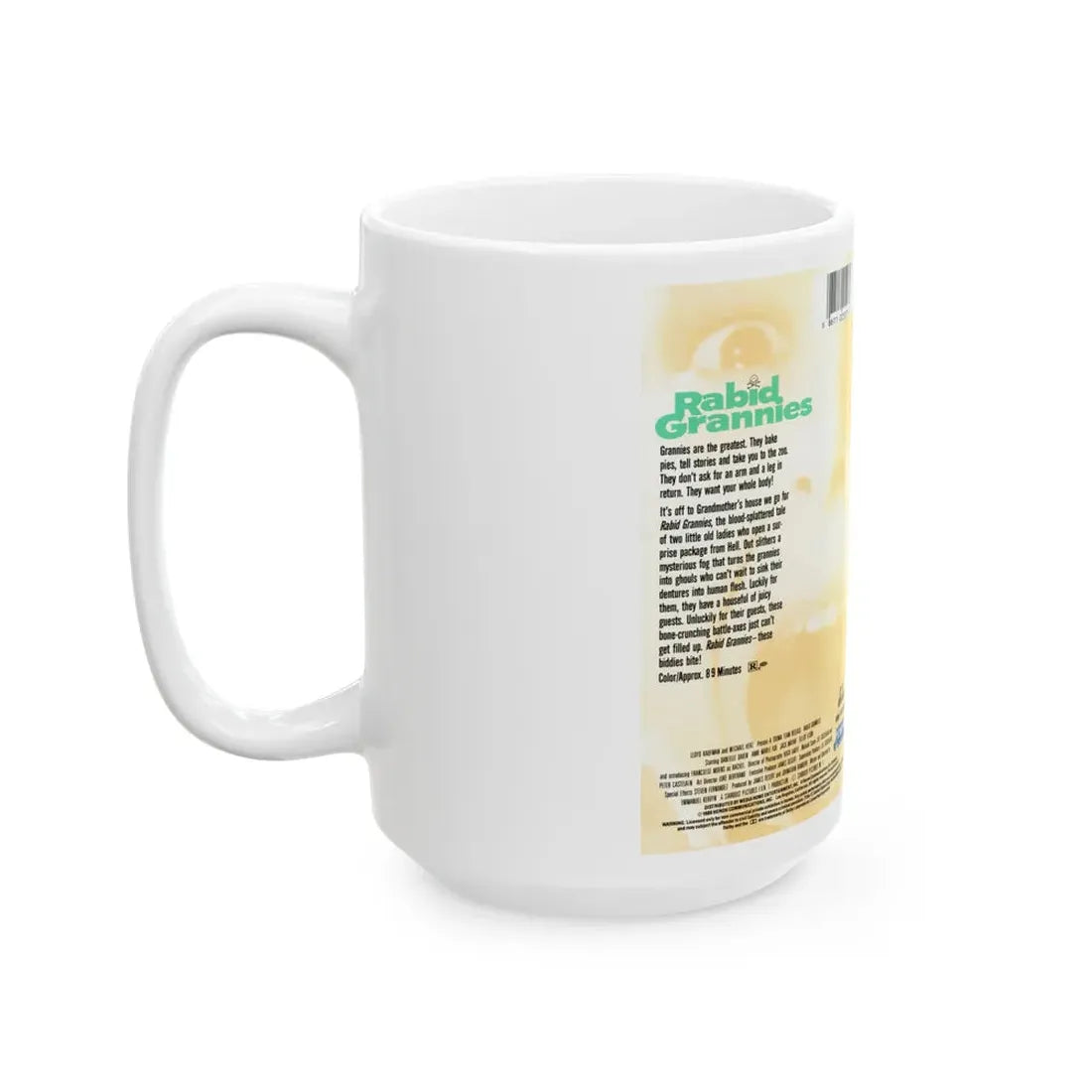 RABID GRANNIES GRADE A TROMA (VHS COVER) - White Coffee Mug - Go Mug Yourself
