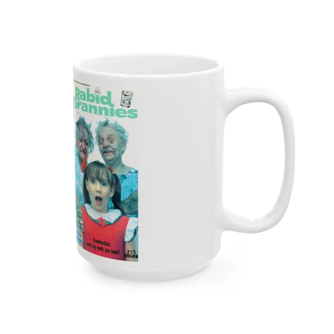 RABID GRANNIES GRADE A TROMA (VHS COVER) - White Coffee Mug - Go Mug Yourself