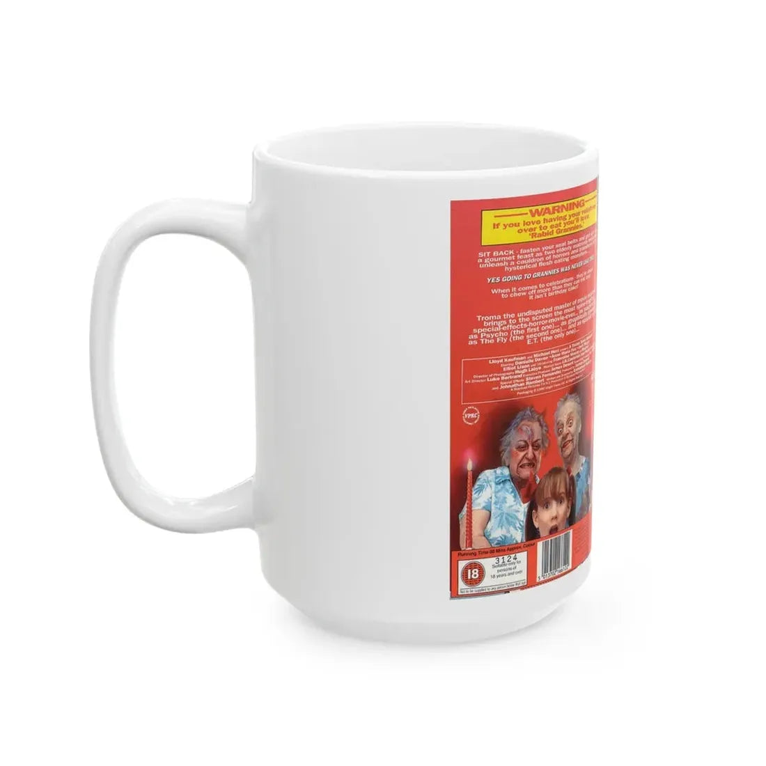RABID GRANNIES (VHS COVER) - White Coffee Mug - Go Mug Yourself