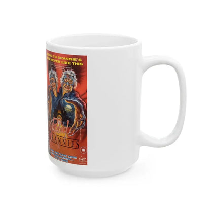 RABID GRANNIES (VHS COVER) - White Coffee Mug - Go Mug Yourself