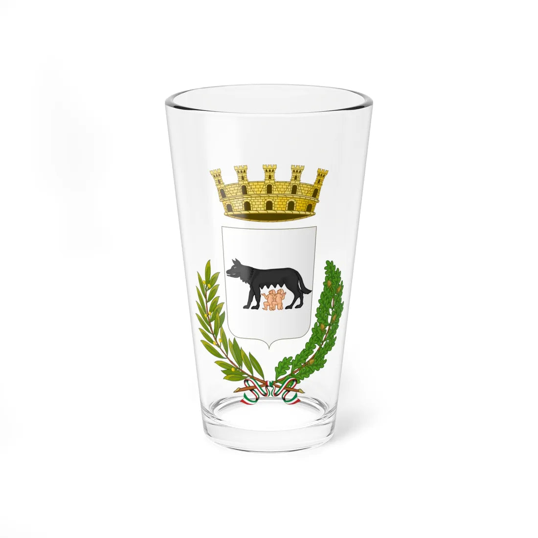 Racale-Stemma (Italy) (Coat of Arms) Pint Glass 16oz 16oz - Go Mug Yourself