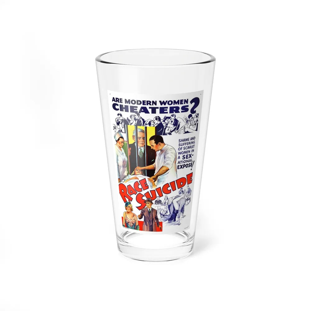 RACE SUICIDE (VICTIMS OF PASSION) 1938 Movie Poster - Pint Glass 16oz-16oz-Go Mug Yourself