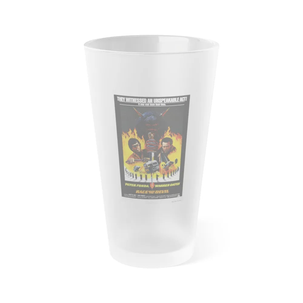 RACE WITH THE DEVIL 1975 Movie Poster - Frosted Pint Glass 16oz-Go Mug Yourself