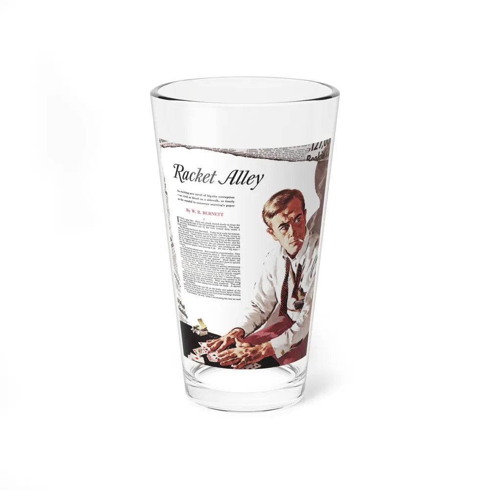 Racket Alley (Magazine Illustration) Pint Glass 16oz-16oz-Go Mug Yourself