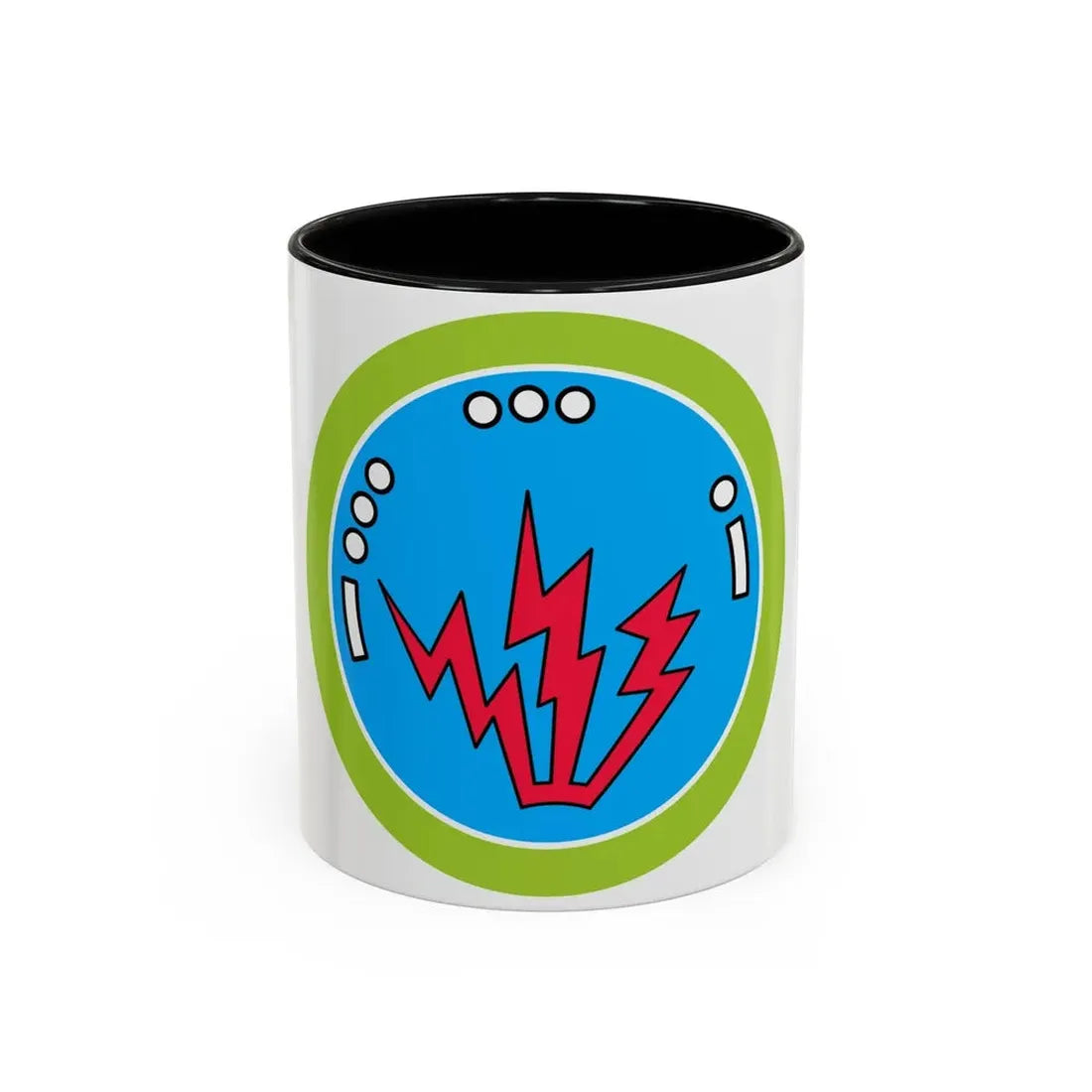 Radio (Boy Scout Merit Badge) Accent Coffee Mug 11oz Black - Go Mug Yourself